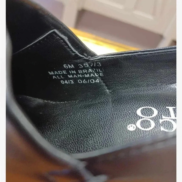 Franco Sarto Black Almond Toe  Heels Size 6M - Picture 8 of 8